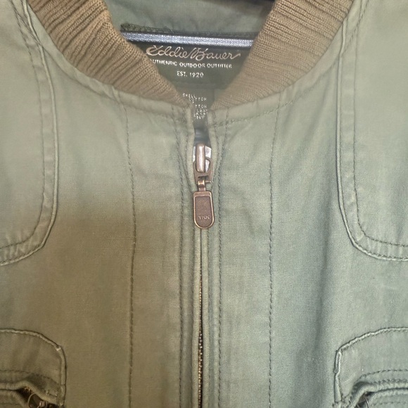 💚Eddie Bauer Army Green Women's Jacket Size Small 💚Excellent Condition! - Picture 6 of 7